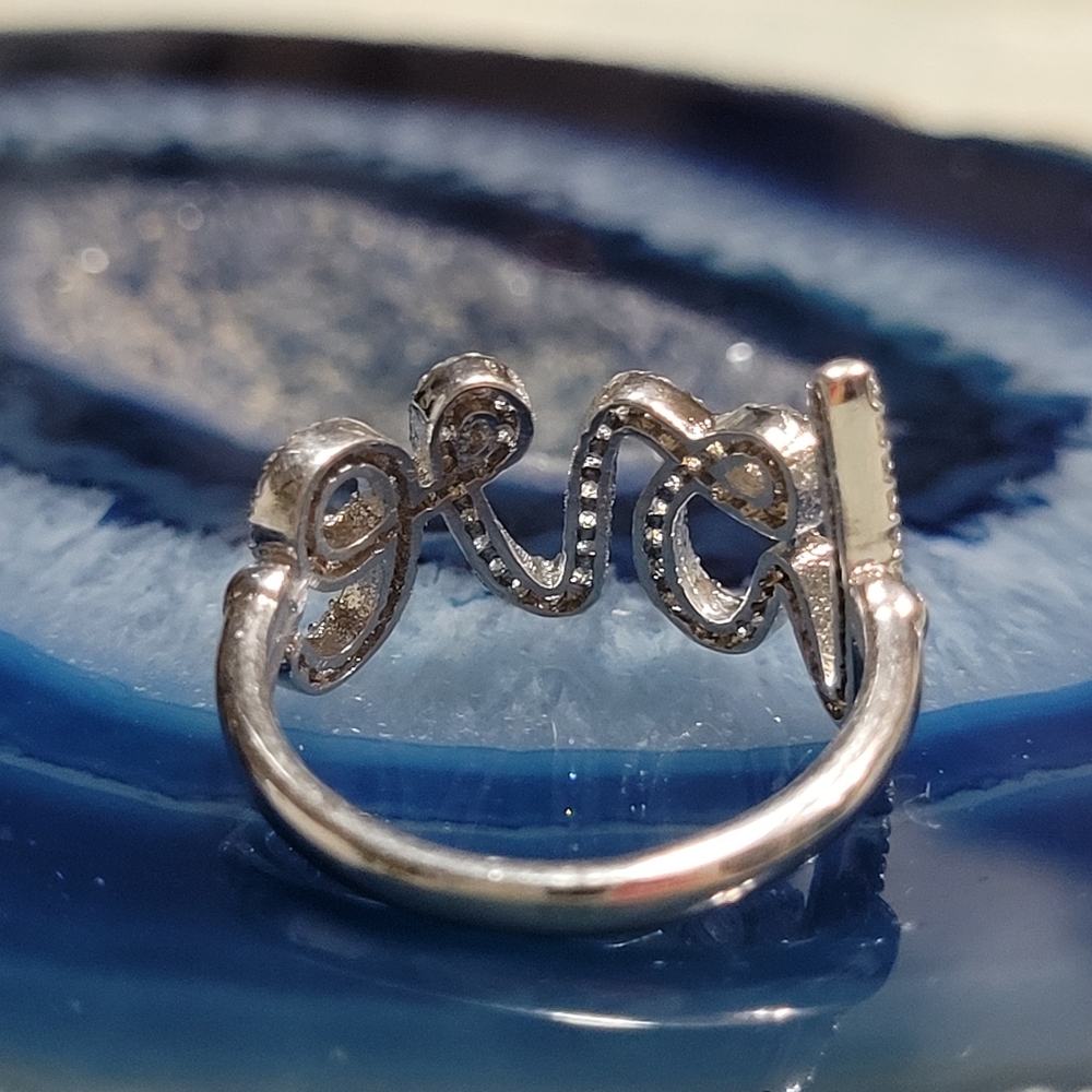 925 Love Ring. - Picture 2 of 7